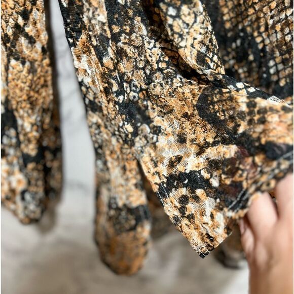 Free People Out For The Night Top in Snake Combo Size S - Picture 5 of 12